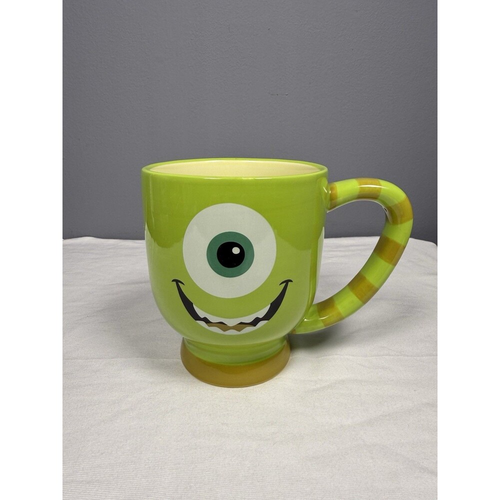 Disney Parks Pixar Monsters Inc Mike Wazowski Large 20 Oz Ceramic Mug Green